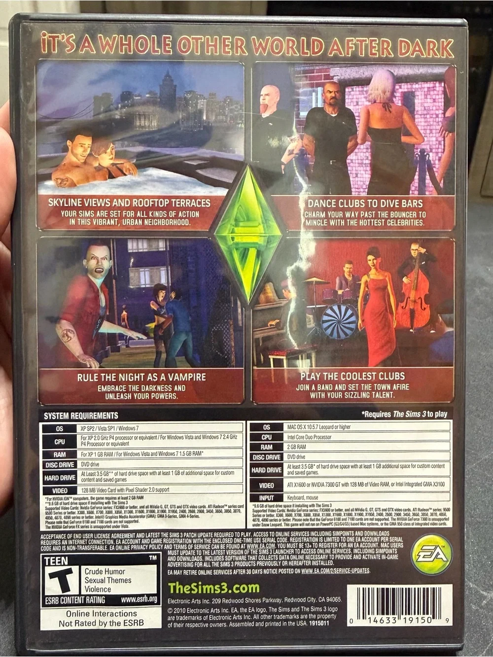 The Sims 3: Late Night Expansion Pack (PC/Mac) EA origin